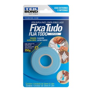 Fita Dupla Face Interna 25mmx2m TekBond